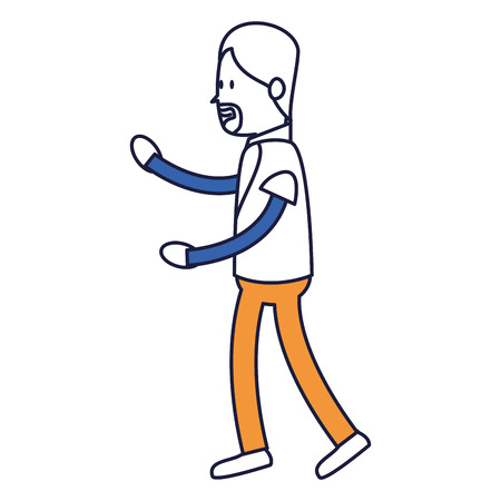 Avatar of an actor acting pose vector illustration designのイラスト素材
