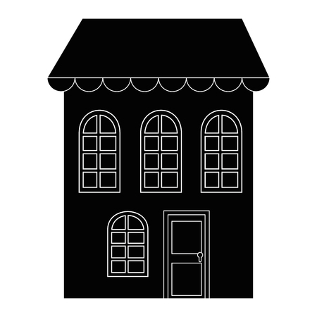 isolated big house icon vector illustration graphic designのイラスト素材