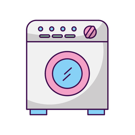 wash machine isolated icon vector illustration designのイラスト素材