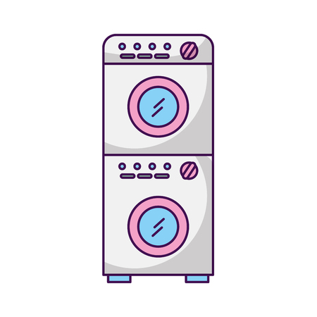 wash machine isolated icon vector illustration designのイラスト素材