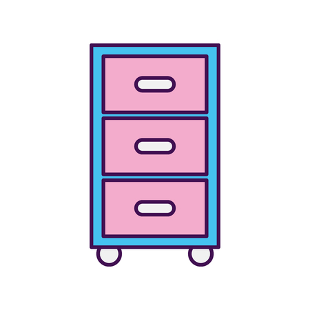 Clothes drawers isolated icon vector illustration designのイラスト素材