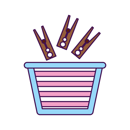 laundry basket isolated icon vector illustration designのイラスト素材