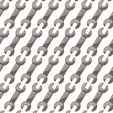 wrench tool pattern background vector illustration designのイラスト素材