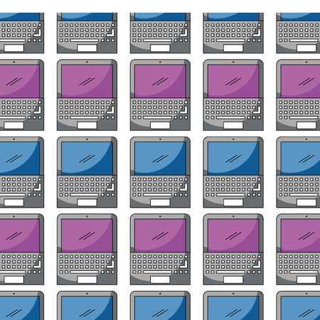 laptop computer pattern background vector illustration designのイラスト素材
