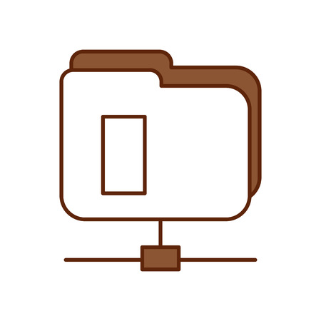 folder document isolated icon vector illustration designのイラスト素材