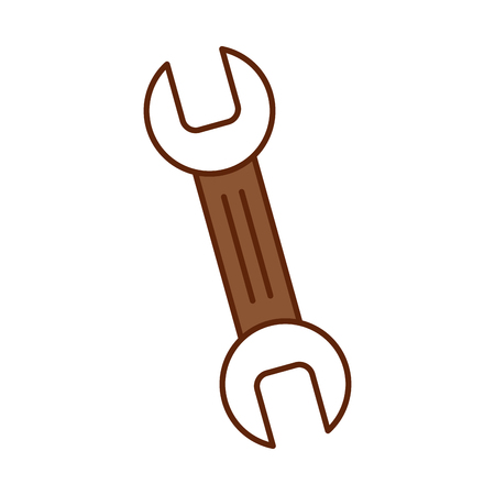wrench tool isolated icon vector illustration designのイラスト素材