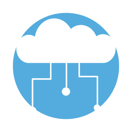 cloud computing isolated icon vector illustration designのイラスト素材