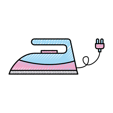 Iron clothes isolated icon vector illustration designのイラスト素材