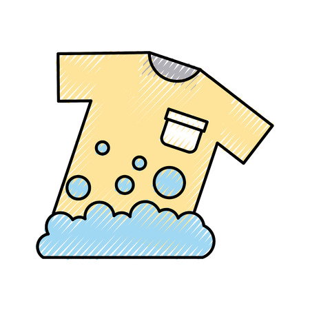 Laundry garments washing icon vector illustration designのイラスト素材