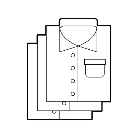 Laundry garments isolated icon vector illustration designのイラスト素材