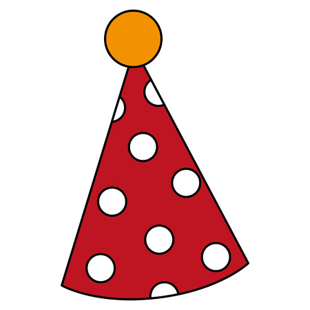 party hat isolated icon vector illustration designのイラスト素材