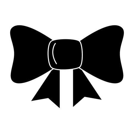 bown ribbon decorative icon vector illustration designのイラスト素材