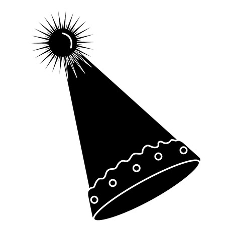 party hat isolated icon vector illustration designのイラスト素材