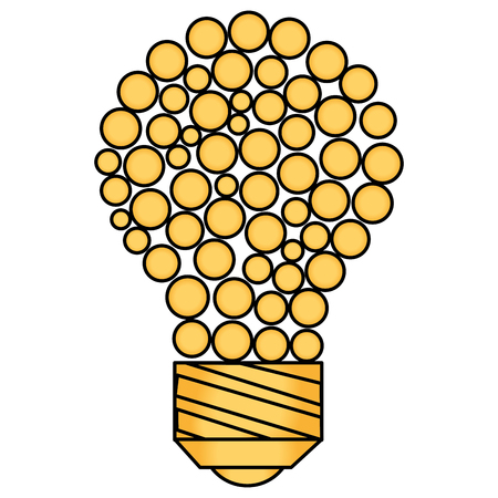 bulb light isolated icon vector illustration designのイラスト素材
