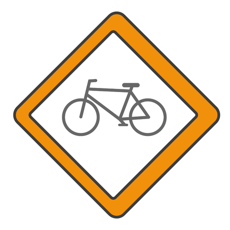 traffic signal Bicycle path vector illustration designのイラスト素材