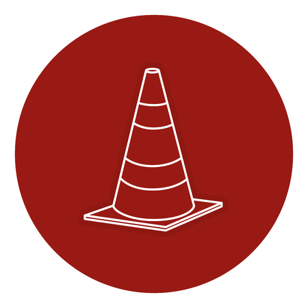construction cone isolated icon vector illustration designのイラスト素材