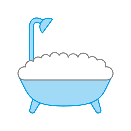 bathtub service isolated icon vector illustration designのイラスト素材