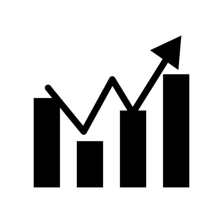 statistic graphic isolated icon vector illustration designのイラスト素材