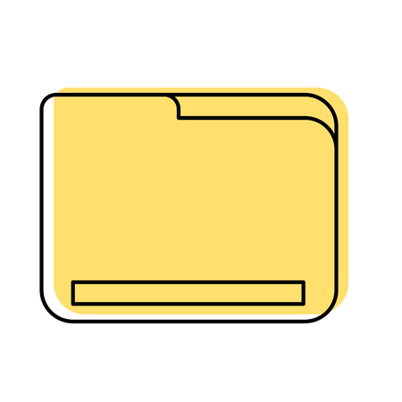 folder document isolated icon vector illustration designのイラスト素材