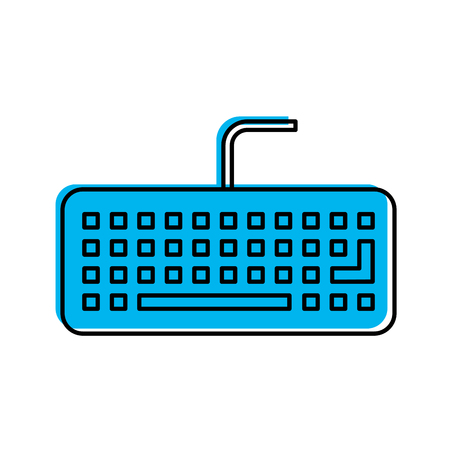 Computer keyboard isolated icon vector illustration designのイラスト素材