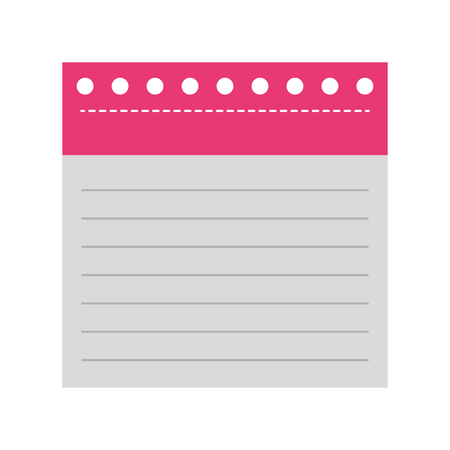 notebook sheet isolated icon vector illustration designのイラスト素材