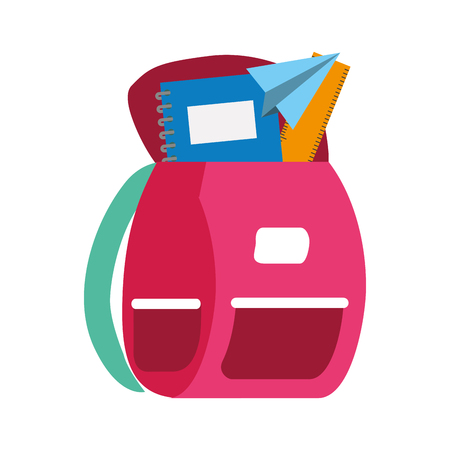 school bag isolated icon vector illustration designのイラスト素材