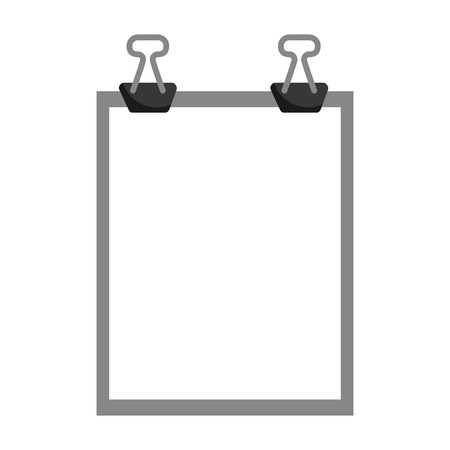 clipboard paper isolated icon vector illustration designのイラスト素材