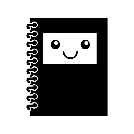 notebook school character vector illustration designのイラスト素材