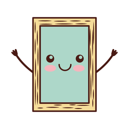 chalkboard school character vector illustration designのイラスト素材