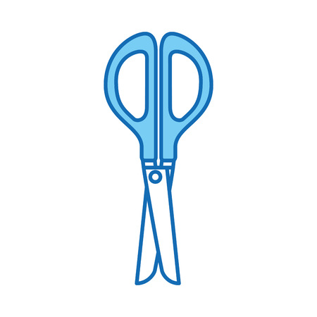 scissor cut isolated icon vector illustration designのイラスト素材