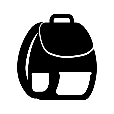 school bag isolated icon vector illustration designのイラスト素材