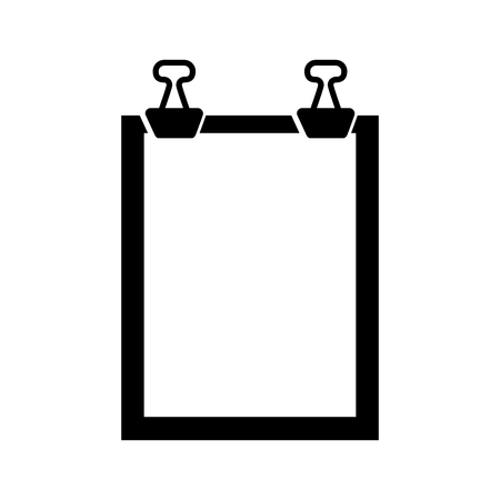 clipboard paper isolated icon vector illustration designのイラスト素材
