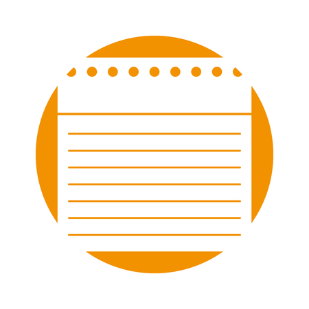 notebook sheet isolated icon vector illustration designのイラスト素材