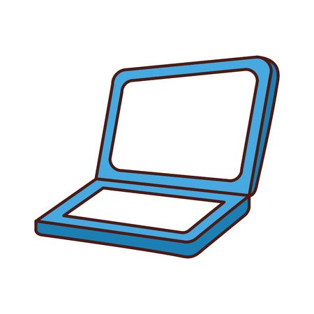 laptop computer isolated icon vector illustration designのイラスト素材