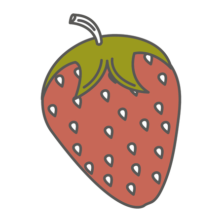 strawberry fresh isolated icon vector illustration designのイラスト素材