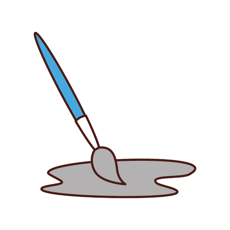 paint brush isolated icon vector illustration designのイラスト素材