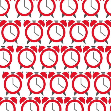 alarm clock pattern background vector illustration designのイラスト素材