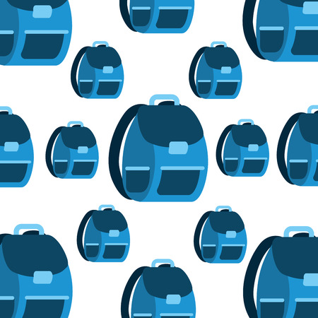 school bag pattern background vector illustration designのイラスト素材