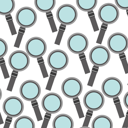 magnifying glass pattern background vector illustration designのイラスト素材