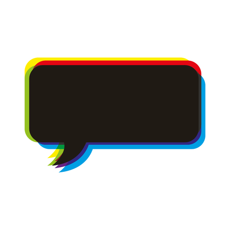 speech bubble isolated icon vector illustration designのイラスト素材