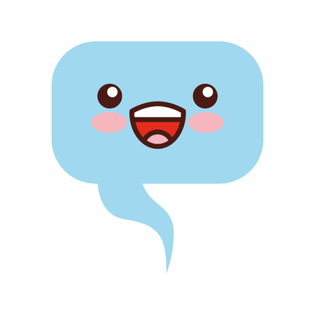 speech bubble character vector illustration designのイラスト素材