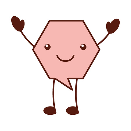 speech bubble character vector illustration designのイラスト素材