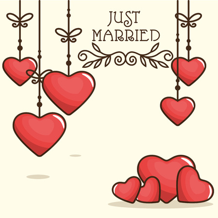 wedding invitation card vector illustration graphic designのイラスト素材