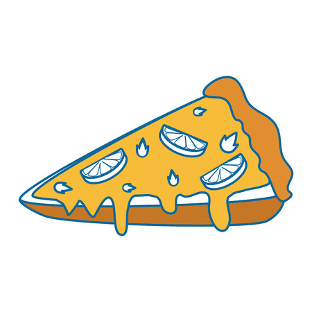 pizza icon image over white background graphicのイラスト素材