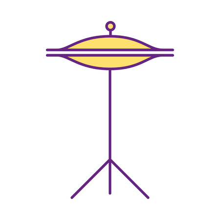 Battery cymbals isolated icon vector illustration designのイラスト素材