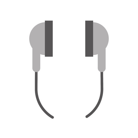 audio earphones isolated icon vector illustration designのイラスト素材