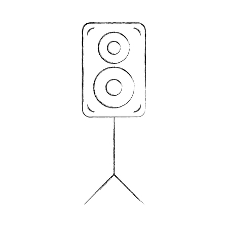 speaker audio isolated icon vector illustration designのイラスト素材