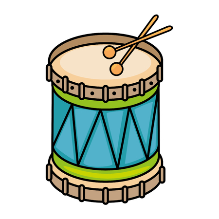 Drum with stick music instrument icon vector illustration graphic designの写真素材