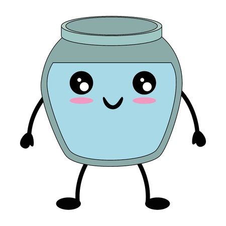 fish bowl with fish icon over white background vector illustrationのイラスト素材