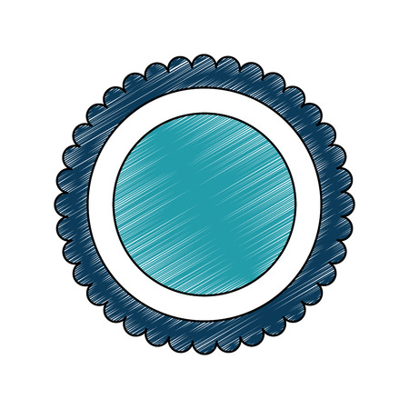 seal stamp icon over white background vector illustrationの写真素材